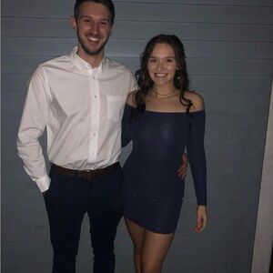 Windsor Midnight Blue Sparkle Dress